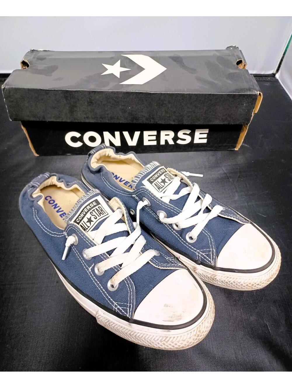 Converse All Star womens low top sneakers shoes 8.5 blue 53708OF navy
